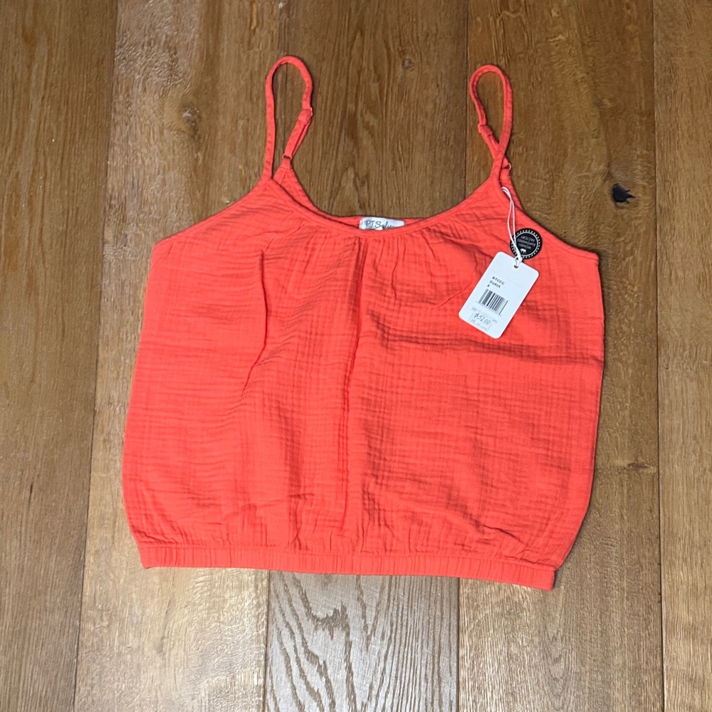 PJ Salvage Vibrant Coral Camisole guava size small